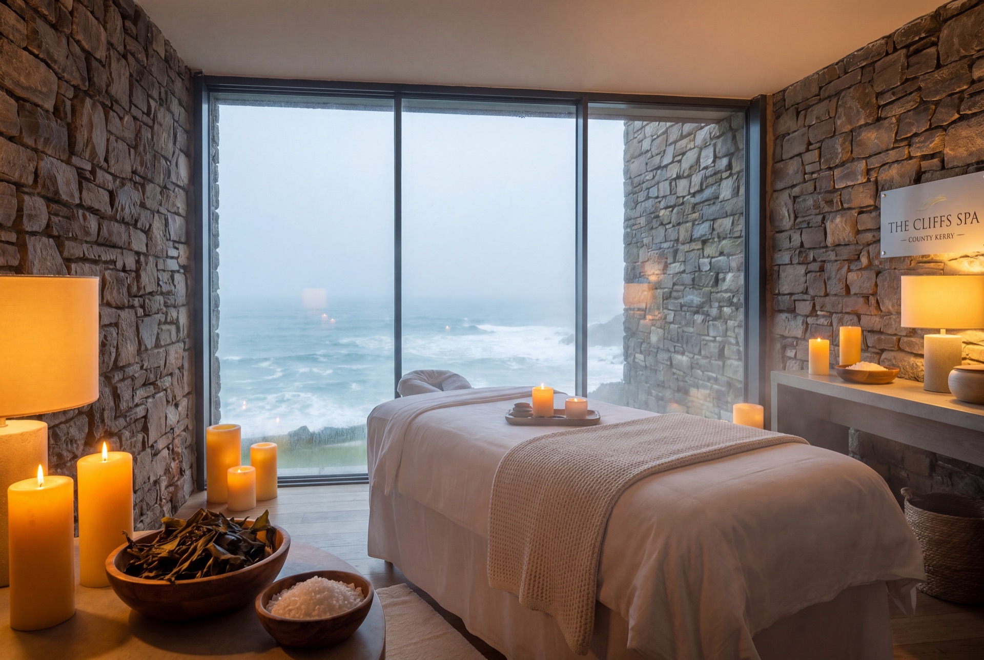 Atlantic Spa treatment room with ocean view